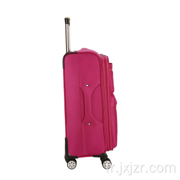 Bagage de voyage en tissu de couleur unie extensible durable